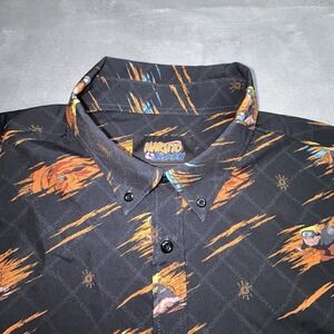 RSVLTS Naruto Shippuden KUNUFLEX Shirt Large Anime Button Up